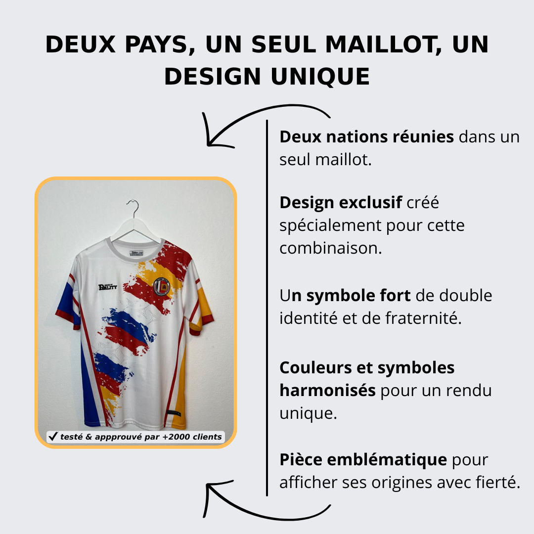 Maillot Binational - France Espagne SENSE OF DUALITY