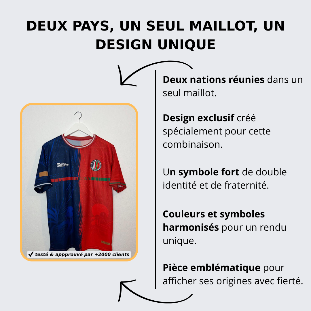 Maillot Binational - France Portugal SENSE OF DUALITY