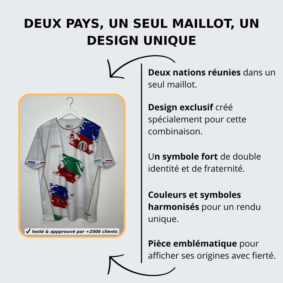 Maillot Binational - France Italie SENSE OF DUALITY