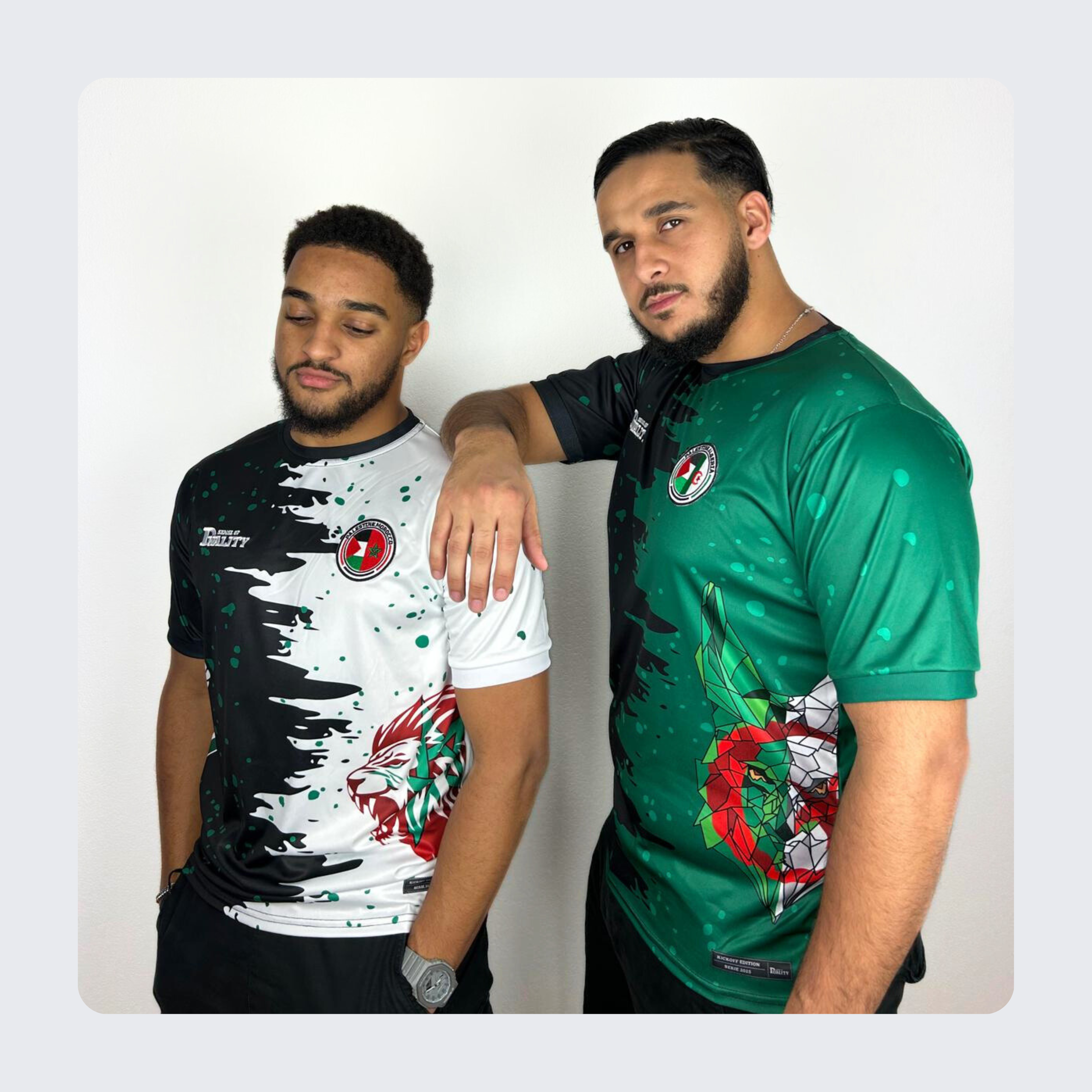 Maillot Binational - Palestine Maroc SENSE OF DUALITY