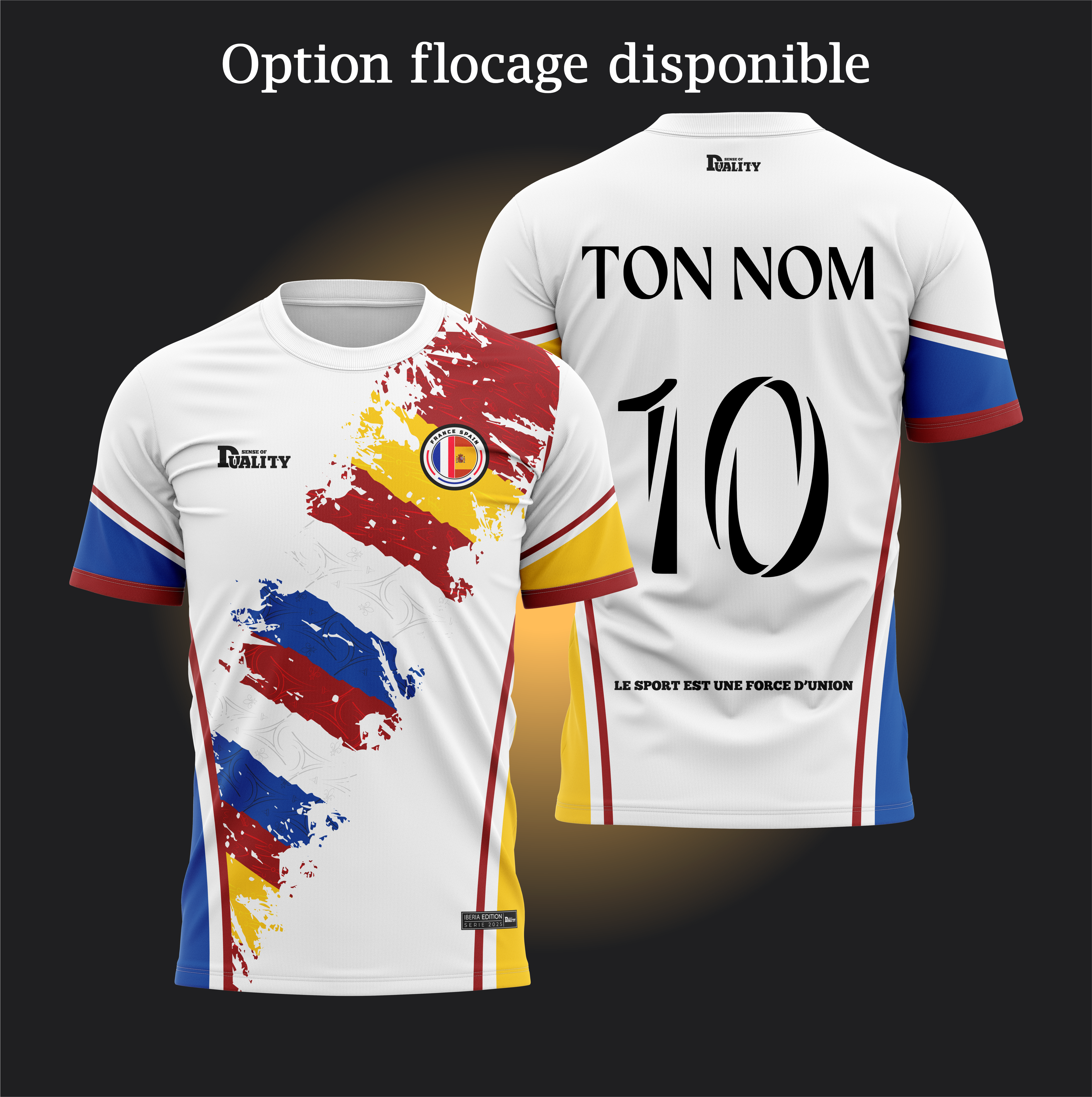 Maillot Binational - France Espagne SENSE OF DUALITY