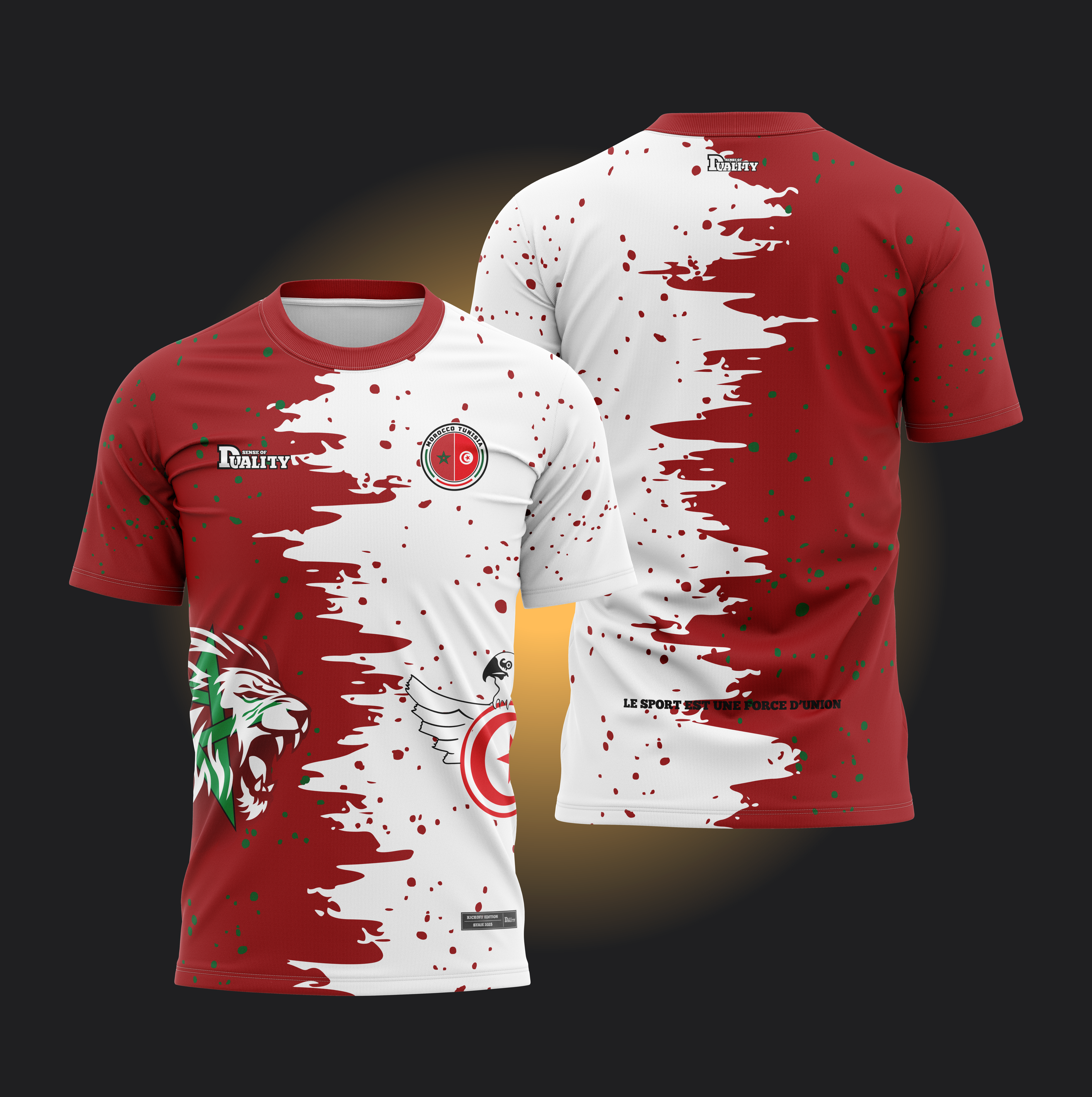 Maillot Binational - Maroc Tunisie SENSE OF DUALITY