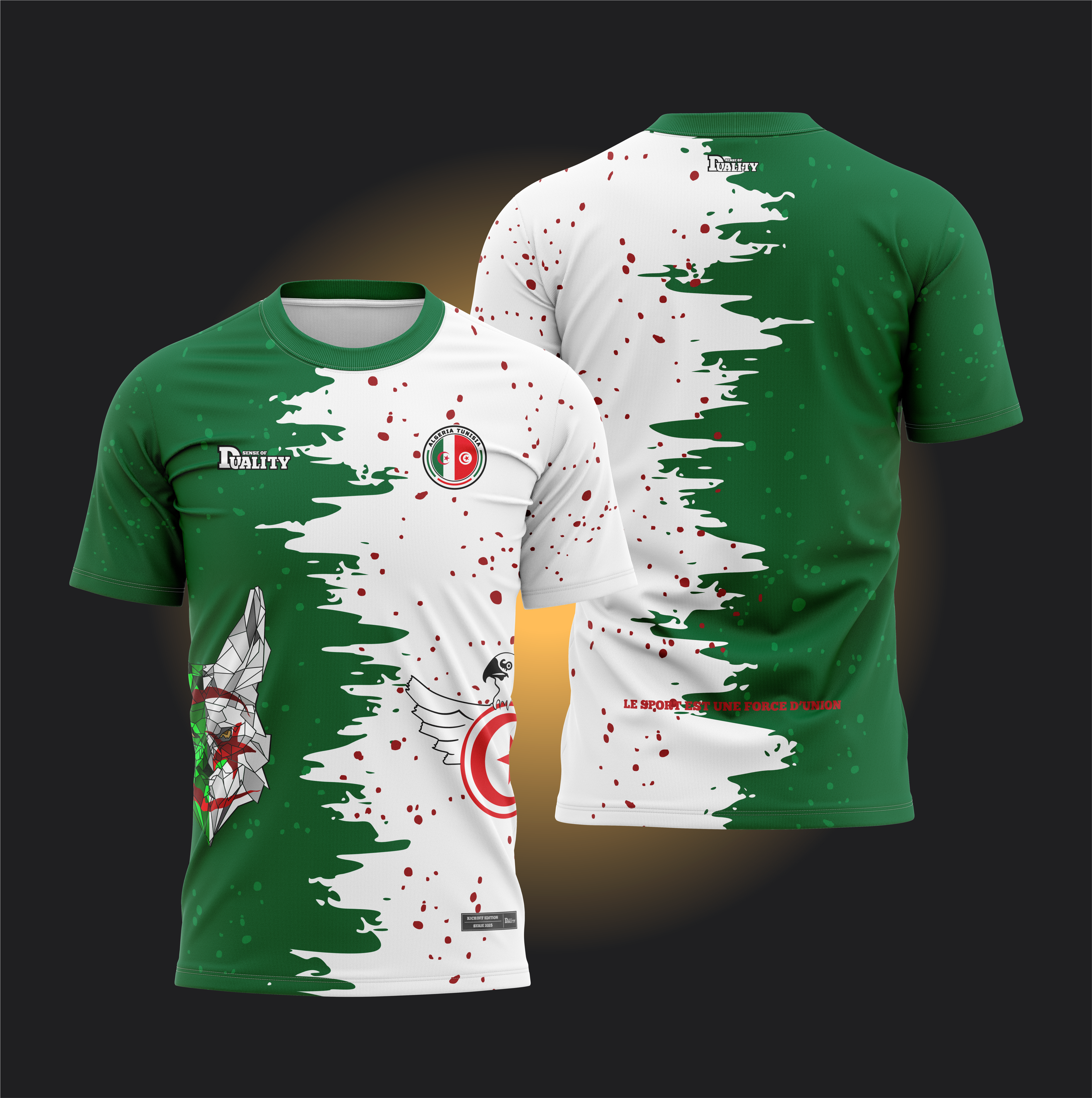 Maillot Binational - Tunisie Algérie SENSE OF DUALITY