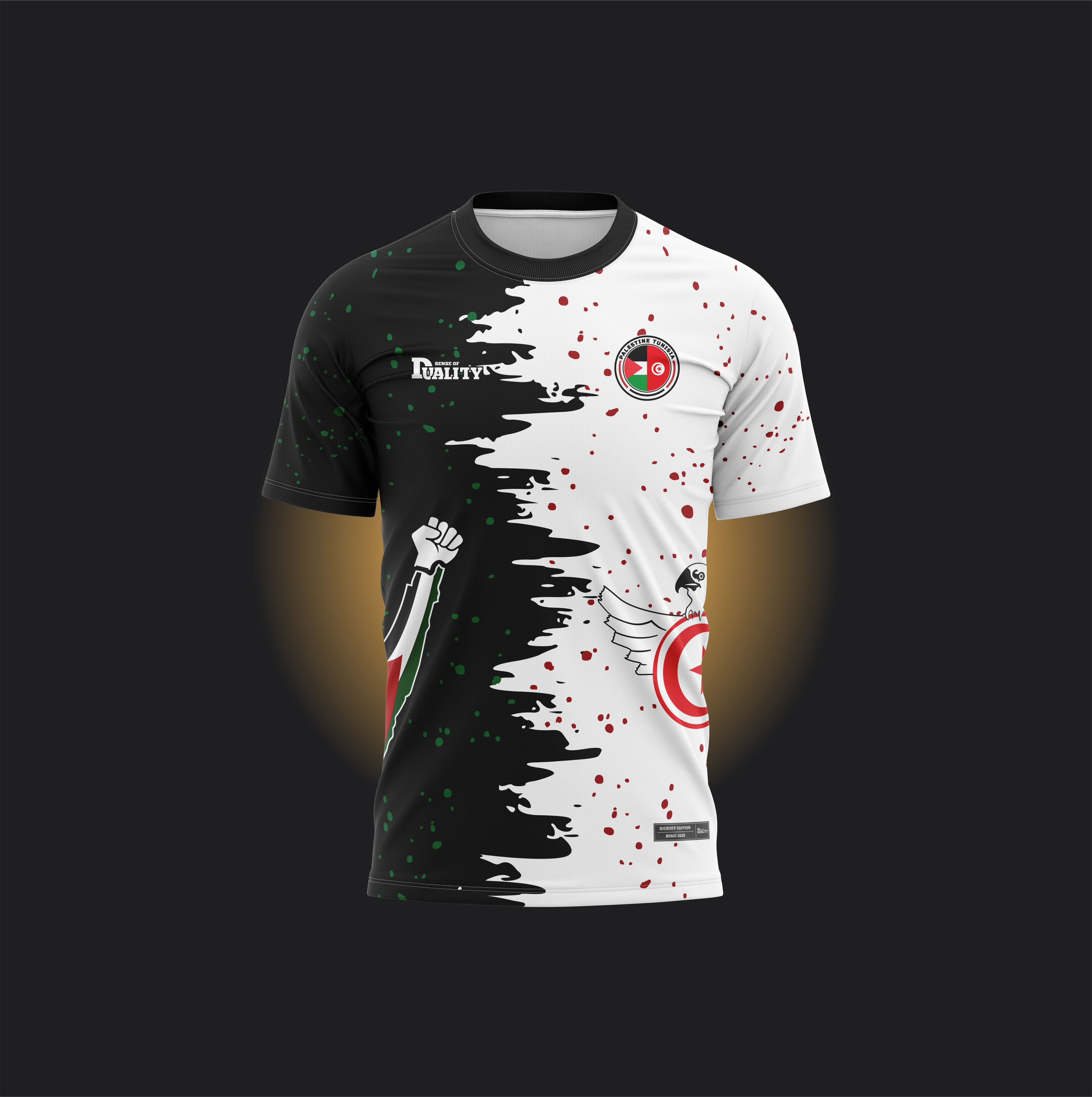 Maillot Binational - Tunisie Palestine SENSE OF DUALITY