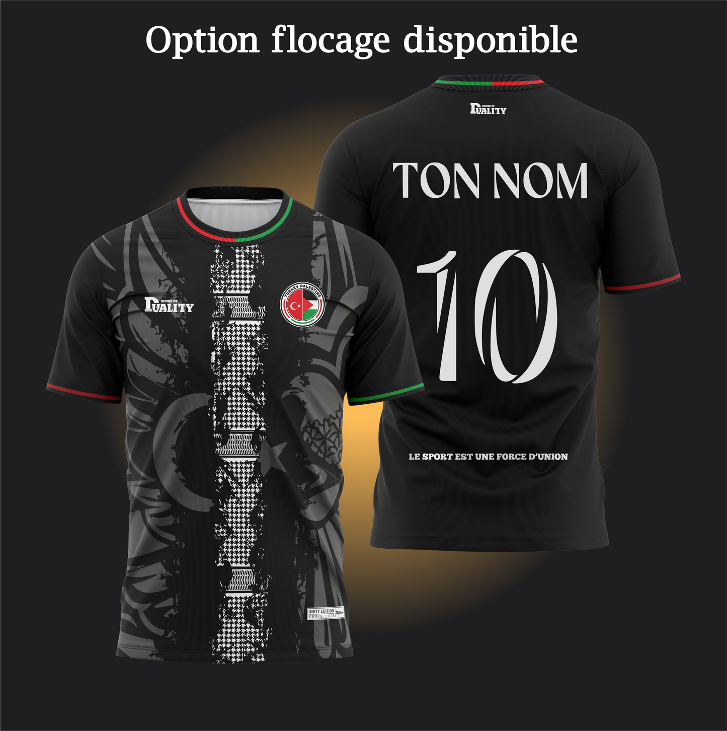 Maillot Binational - Turquie Palestine SENSE OF DUALITY